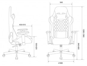 Кресло игровое Бюрократ VIKING 7 KNIGHT BR FABRIC коричневый/бежевый в Шадринске - shadrinsk.ok-mebel.com | фото 4