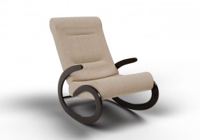 Кресло-качалка Мальта 10-Т-П (ткань/венге) ПЕСОК в Шадринске - shadrinsk.ok-mebel.com | фото 1