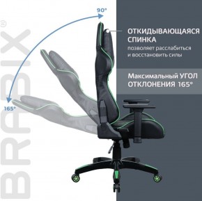 Кресло компьютерное BRABIX "GT Carbon GM-120" (черное/зеленое) 531929 в Шадринске - shadrinsk.ok-mebel.com | фото 2