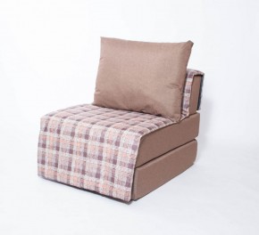 Кресло-кровать бескаркасное Харви (коричневый-квадро беж) в Шадринске - shadrinsk.ok-mebel.com | фото