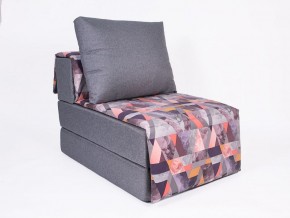 Кресло-кровать бескаркасное Харви (серый-сноу манго) в Шадринске - shadrinsk.ok-mebel.com | фото