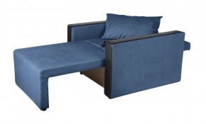Кресло-кровать Милена с подлокотниками (синий) Велюр в Шадринске - shadrinsk.ok-mebel.com | фото 3