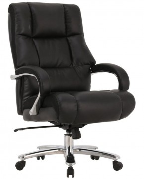 Кресло офисное BRABIX PREMIUM "Bomer HD-007" (рециклированная кожа, хром, черное) 531939 в Шадринске - shadrinsk.ok-mebel.com | фото