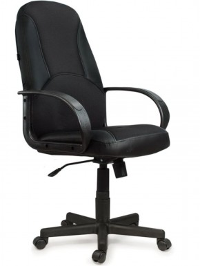 Кресло офисное BRABIX "City EX-512" (кожзам черный, ткань черная) 531407 в Шадринске - shadrinsk.ok-mebel.com | фото