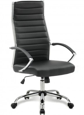 Кресло офисное BRABIX "Style EX-528", экокожа, хром, черное, 531947 в Шадринске - shadrinsk.ok-mebel.com | фото 1