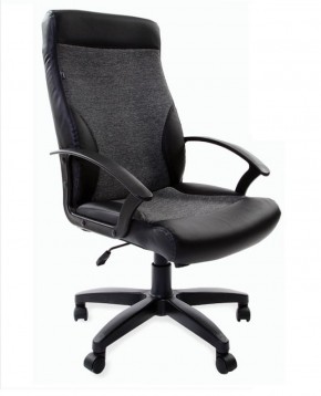 Кресло офисное BRABIX "Trust EX-535" (экокожа/черная/ткань серая) 531383 в Шадринске - shadrinsk.ok-mebel.com | фото