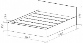 НИЦЦА-14 Кровать 1600 с настилом ЛДСП (НЦ.14) в Шадринске - shadrinsk.ok-mebel.com | фото 3