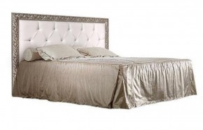 Кровать 2-х спальная(1,6 м)Тиффани Premium черная/серебро с мягким элементом со стразами с подъемным механизмом (ТФКР-2[3][7](П) в Шадринске - shadrinsk.ok-mebel.com | фото