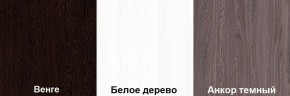 Кровать-чердак Пионер 1 (800*1900) Белое дерево, Анкор темный, Венге в Шадринске - shadrinsk.ok-mebel.com | фото 3