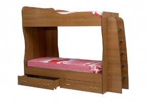 Кровать детская 2-х ярусная Юниор-1 (800*2000) ЛДСП в Шадринске - shadrinsk.ok-mebel.com | фото