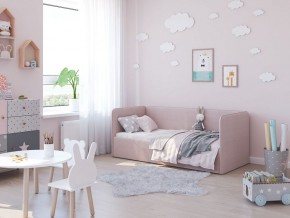 Кровать-диван Leonardo 160*70 (Розовый) + боковина в Шадринске - shadrinsk.ok-mebel.com | фото 5