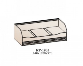 Кровать ЭЙМИ КР-1905 Бодега белая/патина серебро в Шадринске - shadrinsk.ok-mebel.com | фото