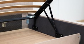 Кровать интерьерная Миа (1600) Купер 03/Кант Лайт 10 в Шадринске - shadrinsk.ok-mebel.com | фото 8