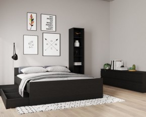 Кровать ОРИОН двухспальная с ортопедическим основанием 180х200, цвет Дуб Венге в Шадринске - shadrinsk.ok-mebel.com | фото 3