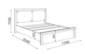 Кровать 1.6 Глэдис М31 с настилом и мягкой частью (ЯШС/Белый) в Шадринске - shadrinsk.ok-mebel.com | фото 3