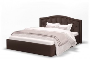 Кровать Стелла 1200 + Основание (Лесмо brown) коричневый в Шадринске - shadrinsk.ok-mebel.com | фото 1