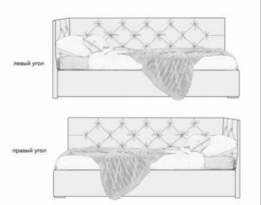 Кровать угловая Лилу интерьерная +основание/ПМ/бельевое дно (120х200) в Шадринске - shadrinsk.ok-mebel.com | фото 5