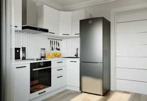 Кухонный гарнитур Белый Глянец 2200*1000 (Стол. 26мм) в Шадринске - shadrinsk.ok-mebel.com | фото