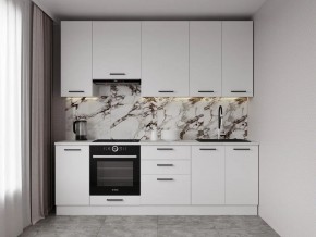 Кухонный гарнитур Белый Глянец 2400 h950 (Стол. 38мм) в Шадринске - shadrinsk.ok-mebel.com | фото