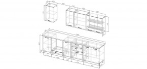Кухонный гарнитур Белый Глянец 2800 (Стол. 26мм) в Шадринске - shadrinsk.ok-mebel.com | фото 2