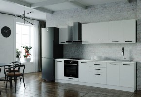 Кухонный гарнитур Белый Глянец 2800 (Стол. 38мм) в Шадринске - shadrinsk.ok-mebel.com | фото