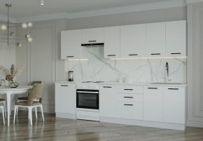 Кухонный гарнитур Белый Глянец 3000 (Стол. 38мм) в Шадринске - shadrinsk.ok-mebel.com | фото