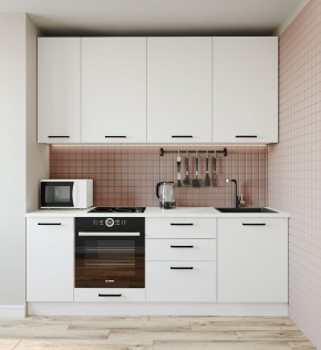Кухонный гарнитур Жемчуг 2200 (Стол. 26мм) в Шадринске - shadrinsk.ok-mebel.com | фото 2