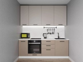 Кухонный гарнитур Каппучино 2200 h950 (Стол. 38мм) в Шадринске - shadrinsk.ok-mebel.com | фото