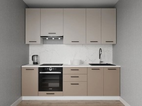 Кухонный гарнитур Каппучино 2400 h950 (Стол. 26мм) в Шадринске - shadrinsk.ok-mebel.com | фото