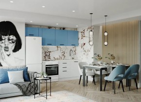 Кухонный гарнитур Капри 2550 (Стол. 26мм) в Шадринске - shadrinsk.ok-mebel.com | фото