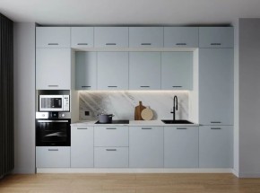 Кухонный гарнитур Смоки 3400 (Стол. 26мм) в Шадринске - shadrinsk.ok-mebel.com | фото