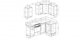 Кухонный гарнитур Старое Дерево 2000*1200 (Стол. 26мм) в Шадринске - shadrinsk.ok-mebel.com | фото 2
