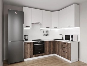 Кухонный гарнитур Старое Дерево 2200*1600 h950 (Стол. 26мм) в Шадринске - shadrinsk.ok-mebel.com | фото