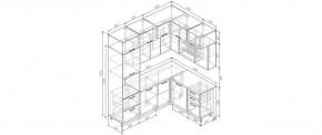 Кухонный гарнитур Старое Дерево 2200*1700 (Стол. 26мм) в Шадринске - shadrinsk.ok-mebel.com | фото 2