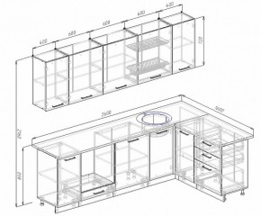 Кухонный гарнитур угловой Бланка 2600х1600 (Стол. 26мм) в Шадринске - shadrinsk.ok-mebel.com | фото 2