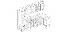 Кухонный гарнитур угловой Капри 3200х1400 (Стол. 38мм) в Шадринске - shadrinsk.ok-mebel.com | фото 2