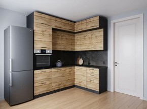 Кухонный гарнитур угловой Крафт 2200*1700 (Стол. 38мм) в Шадринске - shadrinsk.ok-mebel.com | фото 2