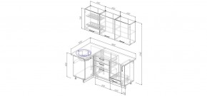 Кухонный гарнитур угловой Вегас 1000*1800 (Стол. 26мм) в Шадринске - shadrinsk.ok-mebel.com | фото 2