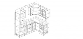 Кухонный гарнитур Умбра 2400*1600 (Стол. 26мм) в Шадринске - shadrinsk.ok-mebel.com | фото 2