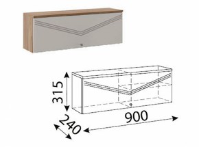 Лимба (гостиная) М10 Шкаф навесной малый в Шадринске - shadrinsk.ok-mebel.com | фото