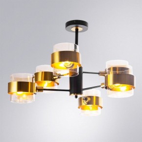 Люстра на штанге Arte Lamp Carlo A8205SP-6BK в Шадринске - shadrinsk.ok-mebel.com | фото 2