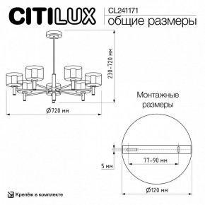Люстра на штанге Citilux ELAN CL241171 в Шадринске - shadrinsk.ok-mebel.com | фото 12