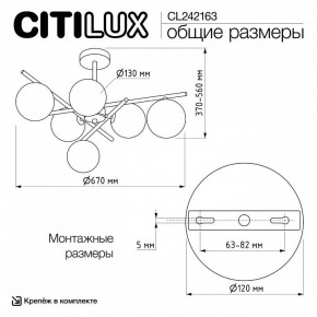Люстра на штанге Citilux RONNY CL242163 в Шадринске - shadrinsk.ok-mebel.com | фото 12