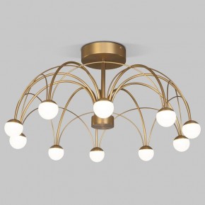 Люстра на штанге Eurosvet Ragno 90031/10 LED золото в Шадринске - shadrinsk.ok-mebel.com | фото