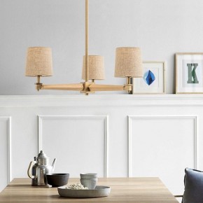 Люстра на штанге Imperiumloft Jorgenson White/Light wood STAVRA01 в Шадринске - shadrinsk.ok-mebel.com | фото 6