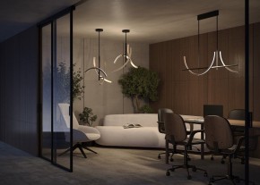 Люстра на штанге Maytoni Wabi MOD428PL-L27BK в Шадринске - shadrinsk.ok-mebel.com | фото 6