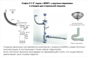 Мойка кухонная ULGRAN U-205 (770*495) в Шадринске - shadrinsk.ok-mebel.com | фото 14