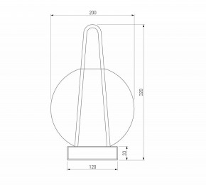 Настольная лампа декоративная Eurosvet Frasco 80507/1 черный в Шадринске - shadrinsk.ok-mebel.com | фото 3