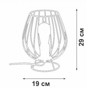 Настольная лампа декоративная Vitaluce V4296 V4296-0/1L в Шадринске - shadrinsk.ok-mebel.com | фото 3