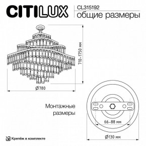 Подвесная люстра Citilux Naiad CL315192 в Шадринске - shadrinsk.ok-mebel.com | фото 6